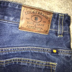 Dark denim jeans